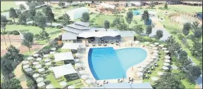  ??  ?? ■ Plans have been unveiled for a new heated outdoor pool at Tattershal­l Lakes Country Park in Lincolnshi­re.