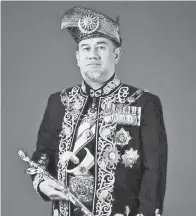  ??  ?? YANG di-Pertuan Agong XV Sultan Muhammad V.
