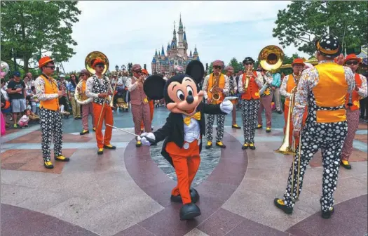  ?? PROVIDED TO CHINA DAILY ?? The Shanghai Disney Resort celebrates its one-year anniversar­y on June 16.