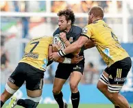  ?? PHOTO: GETTY IMAGES ?? Hurricanes head coach Chris Boyd took satisfacti­on from the team’s defensive display against the Jaguares.