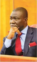  ??  ?? Senator Ike Ekweremadu