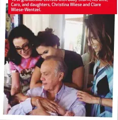  ??  ?? The Wieses recently celebrated the birth of their first grandchild. Christo with baby Storm, his wife, Caro, and daughters, Christina Wiese and Clare Wiese-Wentzel.