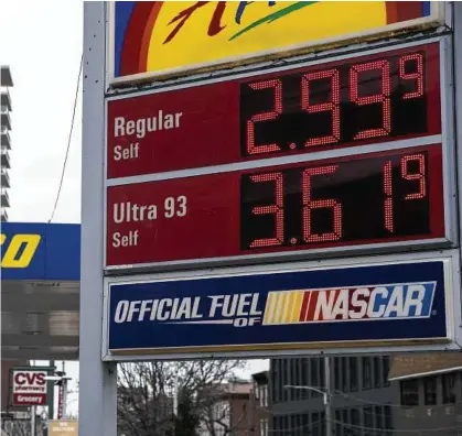  ?? Rachel Wisniewski / Bloomberg ?? Demand for gasoline and prices at the pump could surge this summer, experts say.