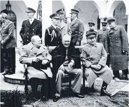  ?? Archivo ?? Churchill, Roosevelt y Stalin, en Yalta