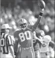  ??  ?? San Francisco 49ers’ legend Jerry Rice caught his record 101st touchdown 22 years ago today.