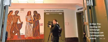  ?? APA / HF ?? Dritter Prozesstag im Schwurgeri­chtssaal am Landesgeri­cht Krems