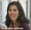  ??  ?? Dr Nisreen A Alwan