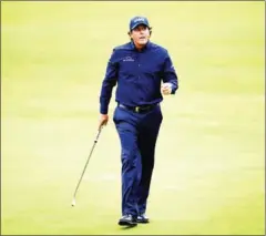  ?? AFP ?? US golfer Phil Mickelson became the oldest man to win a major golf championsh­ip with his PGA triumph at Kiawah Island, South Carolina, on May 23.