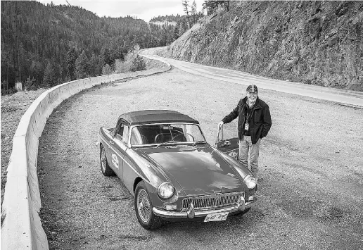  ?? Brendan McAleer / Driving ?? Brendan McAleer’s father bought this MGB when Brendan was just an infant. The last time it attempted a lengthy journey
as it did recently in B.C.’s Classic Car Adventures Spring Thaw, it did so with one-year-old Brendan wedged in the back.