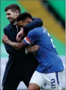  ??  ?? Gerrard and Tavernier