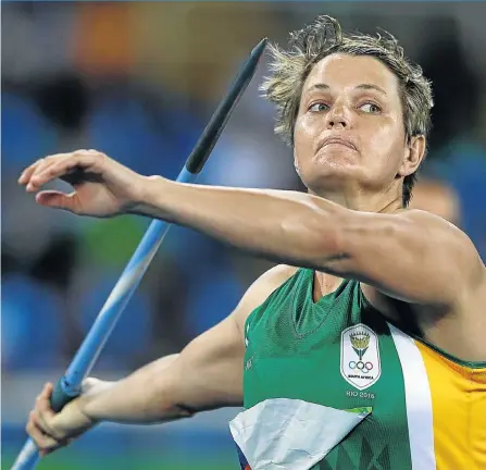  ?? Picture: GETTY IMAGES ?? SILVER: Sunette Viljoen was placed second in the javelin event