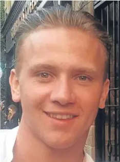  ??  ?? Missing man Corrie McKeague and his father, Martin, who is looking for him.