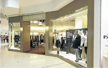  ?? Picture: witchery.com.au ?? South Africans visiting Australia will feel right at home when they see all the Witchery stores, like this one.