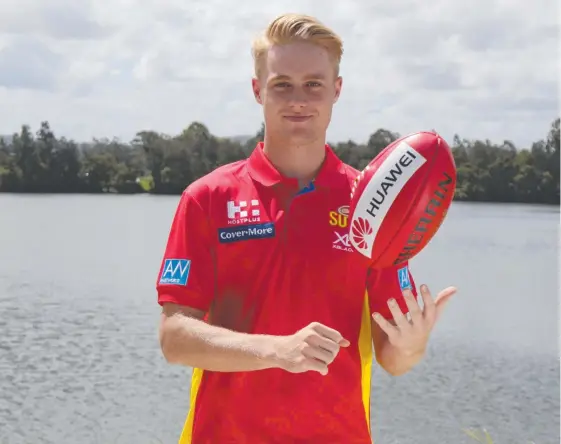  ?? Picture: GOLD COAST SUNS ?? Gold Coast Suns player Connor Nutting has been forced to work hard to earn a shot with the club.