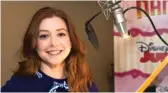  ?? DISNEY JUNIOR ?? Alyson Hannigan at a recording session for the Disney Junior animated series “Fancy Nancy.”