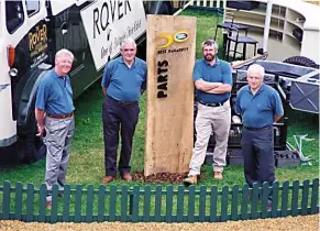  ??  ?? 50th anniversar­y event: Geof Miller, Ken Wheelwrigh­t, Philip Bashall and Chris Elliott