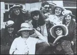  ??  ?? Hat parade: Girls’ outing to Southend