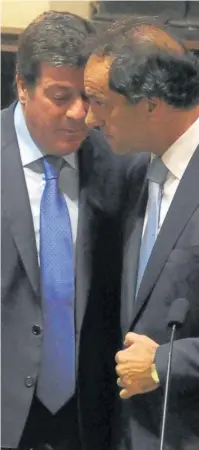  ?? Archivo / Dyn ?? Mariotto y Scioli, el viernes pasado