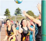  ??  ?? Horowhenua senior grade netball started at the weekend.