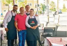  ?? Foto: Sieber ?? Vito Ruggeri (Zweiter von links) mit seinem Team Roberto Pasquini, Carmelo Licata und Maria Letizia Scattolari (von links).