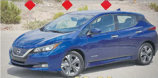  ?? PHOTOS: DEREK MCNAUGHTON/DRIVING ?? It’s hard to beat the serenity of an electric vehicle and the 2018 Nissan Leaf has been made even quieter.