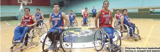  ??  ?? Pilipinas Warriors basketball team proves that believing in oneself and teamwork can lead to victory