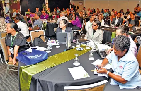  ?? DEPTFO News ?? Participan­ts at the Third Regional Pacific Dialogue on Nationally Determined Contributi­ons and Consultati­on on the Regional Pacific NDC Hub in Suva on March 13, 2018.