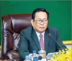  ?? LABOUR MINISTRY ?? Labour minister Ith Sam Heng said his ministry had set up a feasibilit­y study group to amend the Labour Law in line with the socio-economic context.