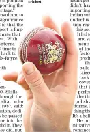  ?? ?? Dilip Jajodia acquired Dukes Cricket in 1987. The company makes handstitch­ed balls for top-level cricket