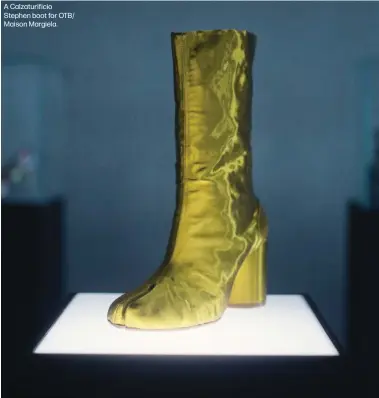  ?? ?? A Calzaturif­icio Stephen boot for OTB/ Maison Margiela.