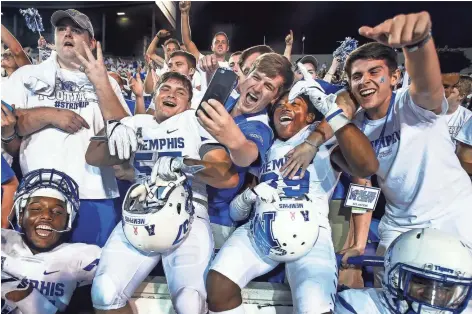  ?? MARK WEBER/THE COMMERCIAL APPEAL ?? The University of Memphis football team accepted an invitation to play Western Kentucky in the Boca Raton Bowl, set for Dec. 20 at FAU Stadium.