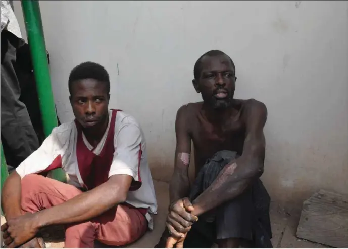  ??  ?? The two suspected armed robbers that killed a couple in Ilorin