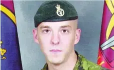  ?? CP FILE PHOTO ?? Cpl. Stephen Bouzane was killed on June 27, 2007, by a roadside bomb.