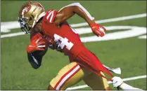  ?? SARAH STIER — GETTY IMAGES ?? Kendrick Bourne had four catches for 57 yards Sunday for the 49ers.