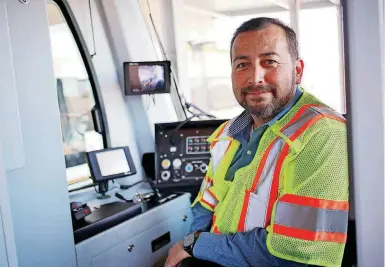  ?? [PHOTO BY DOUG HOKE, THE OKLAHOMAN] ?? Operations Manager Joel Garcia leads training for future streetcar drivers. In addition to learning to operate the streetcars, future engineers learn about the importance of customer service and being an ambassador for the city.