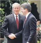  ?? EPA-EFE ?? Kavanaugh worked 15-hour days and wrestled with many controvers­ial matters as President George W. Bush’s staff secretary.