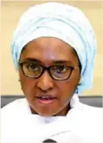  ?? ?? Zainab Ahmed, minister of finance, budget and national planning