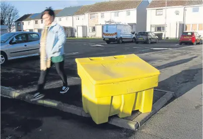  ?? Picture: Gareth Jennings. ?? Eriskay Place in Perth. Bins along some residentia­l routes are missing, empty or have been misused.