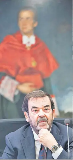  ?? SERGIO PÉREZ / EFE ?? El presidente del Consejo General del Poder Judicial, Vicente Guilarte.