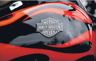  ?? NAM Y. HUH THE ASSOCIATED PRESS FILE PHOTO ?? Harley-Davidson will introduce a line of middleweig­ht motorcycle­s starting in 2020.