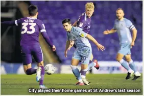  ??  ?? City played their home games at St Andrew’s last season