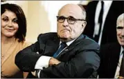  ?? SAUL LOEB/AFP/GETTY IMAGES ?? Rudy Giuliani now insists that President Trump himself was not involved in any collusion with Russia.