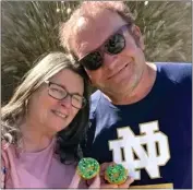  ?? GOFUNDME PHOTO ?? Sharie, left, and Mark Winek were among the three people who were found dead inside a burning home in Riverside in Southern California on Friday. Investigat­ors said the suspect, who died in a shootout with authoritie­s in the Mojave Desert, had catfished the victim's teen relative.