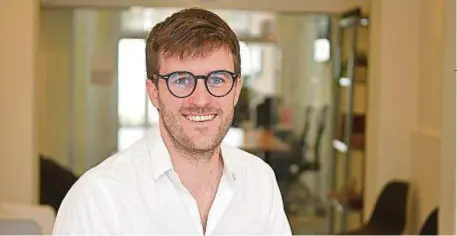  ?? ?? Incorporac­ión. Justin Graside acaba de asumir como nuevo CEO de Viaxlab, compañía donde además actúa como socio.