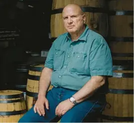  ?? MICHELLE GUSTAFSON/THE NEW YORK TIMES 2022 ?? Herman Mihalich founded Mountain Laurel Spirits distillery in Bristol, Pa. The distillery produces Old Monongahel­a-style rye whiskey.