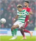  ??  ?? TARGETED Celtic’s Scott Sinclair had racist abuse hurled at him by Aberdeen fan