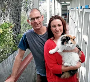  ?? HEATHER McCARRON ?? Former Auckland Transport manager Tony Wadsworth and his wife Deb have moved to Tauranga where they will run a cattery.