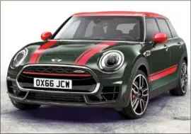  ??  ?? The new MINI Clubman with 231 hp and a 0-100 km/h sprint time of just 6.3 seconds and top speed of 148 mph is being revealed this week at the Paris Motor Show.