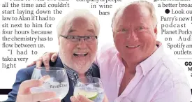  ??  ?? GOOD PALS Mike Parry and Alan Brazil