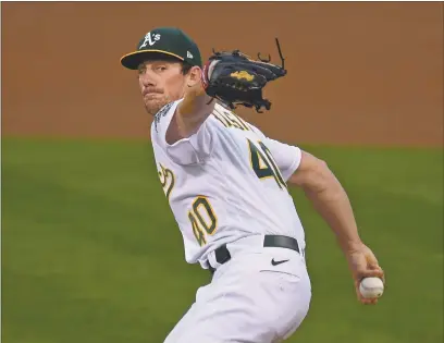  ?? JOSE CARLOS FAJARDO — BAY AREA NEWS GROUP, FILE ?? A’s pitcher Chris Bassitt has been as steady as any starter in baseball. The A’s best shot to take an early series lead could be to put their most consistent starter on the mound first.